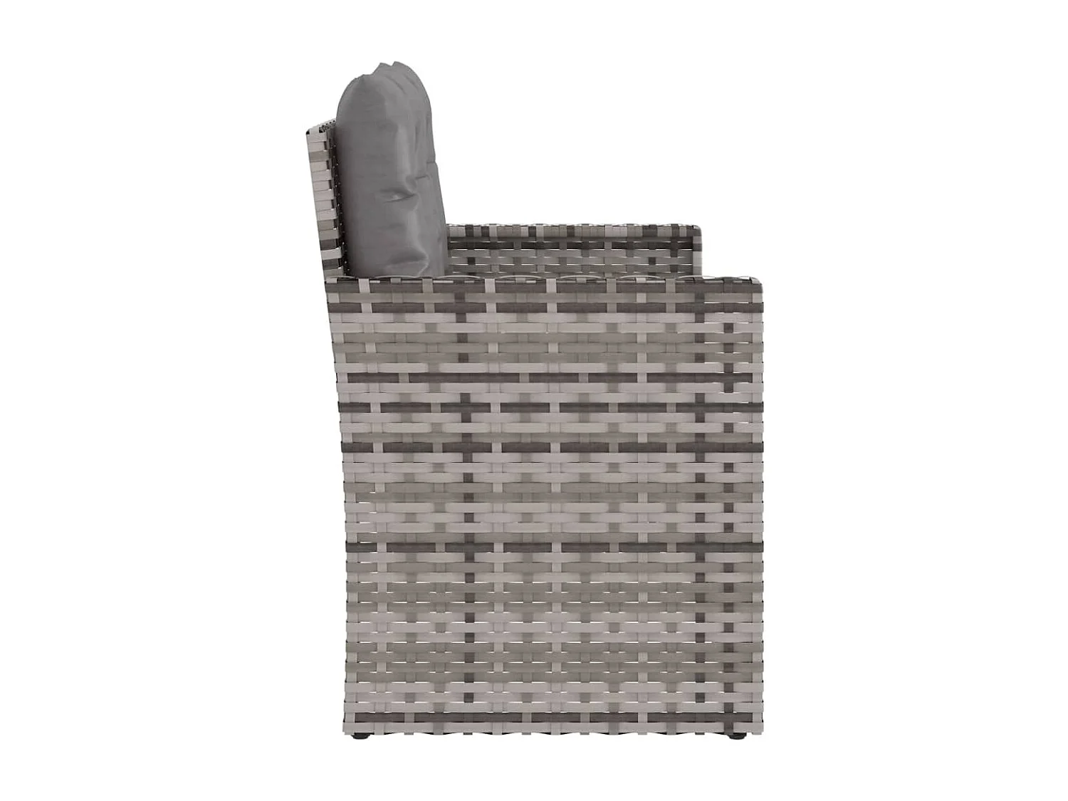 Banc de jardin meuble résine grise 105 x 56 x 75 cm 02_0011631