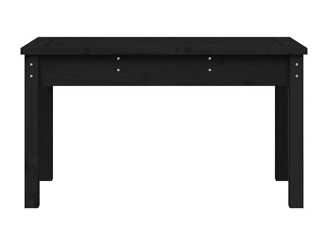 Panca da giardino mobili da giardino per esterni terrazza nera 80 x 44 x 45 cm in legno di pino massiccio 02_0011758