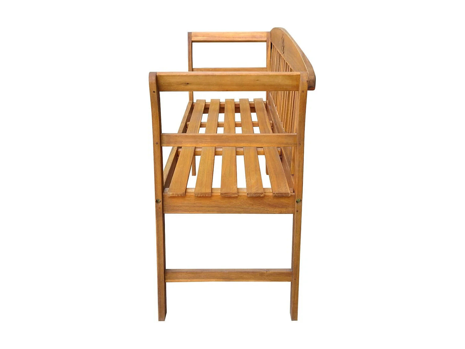 Banc de jardin meuble bois marron 157 x 45 x 82.5 cm 02_0011258