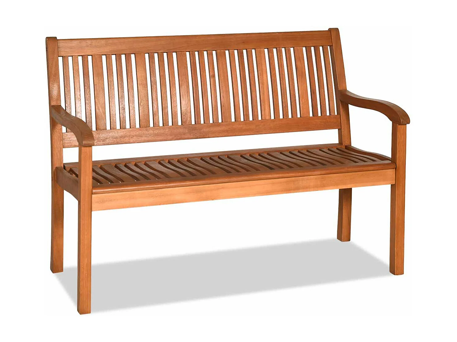 Banco de jardim em madeira com encosto e apoio de braço largo ideal para varanda jardim ou área da piscina 20_0004786