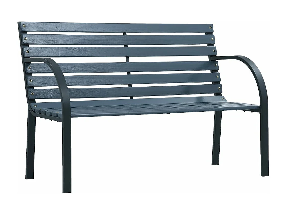 Banco de jardín muebles de exterior terraza terraza 120 cm madera gris 02_0011201