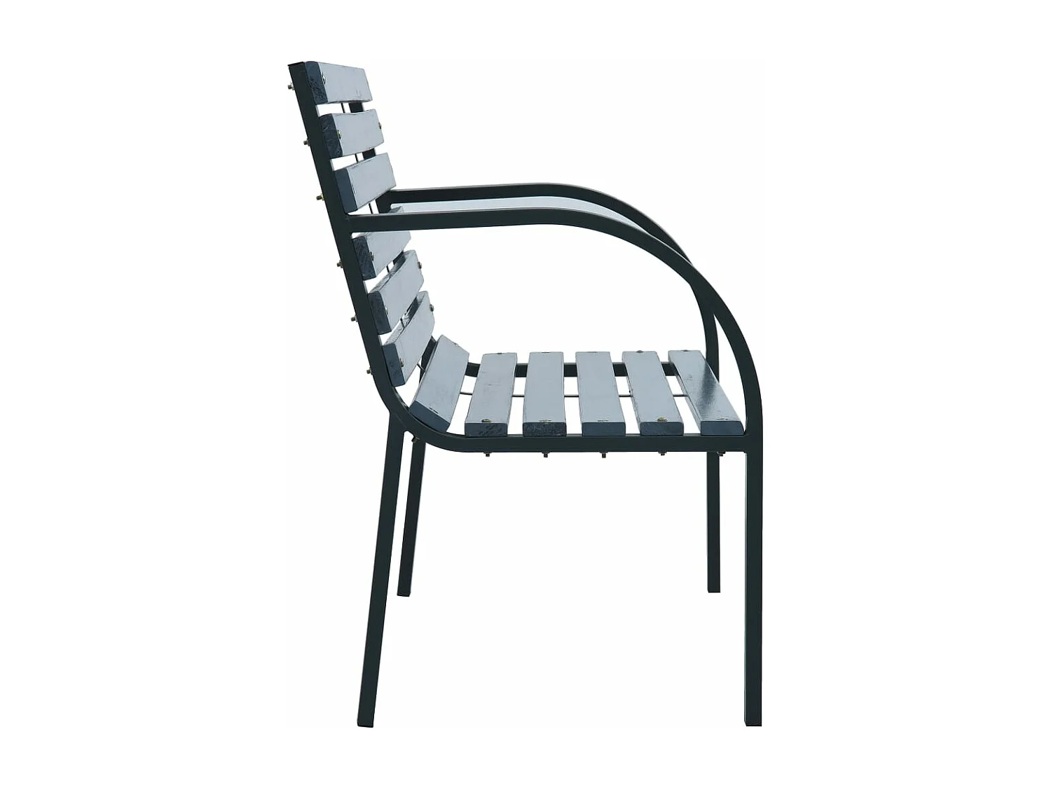 Banco de jardín muebles de exterior terraza terraza 120 cm madera gris 02_0011201