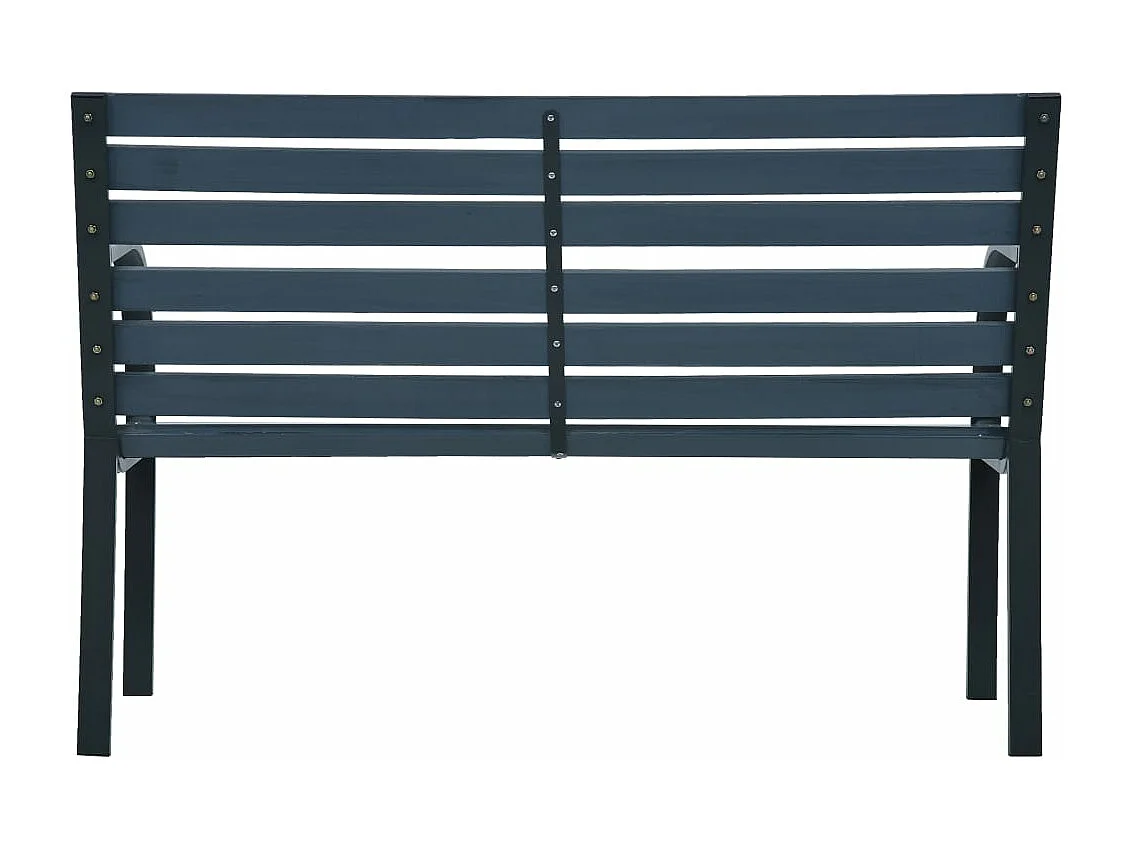 Banco de jardín muebles de exterior terraza terraza 120 cm madera gris 02_0011201