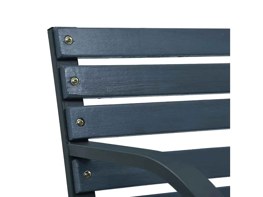 Banco de jardín muebles de exterior terraza terraza 120 cm madera gris 02_0011201