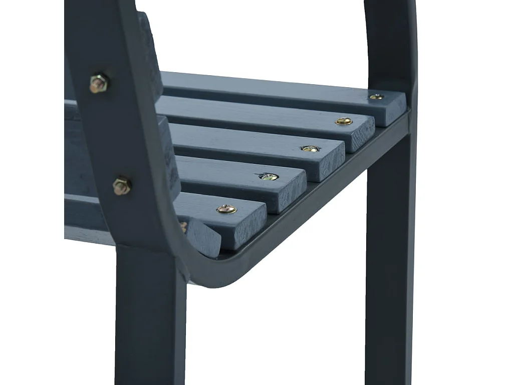 Banco de jardín muebles de exterior terraza terraza 120 cm madera gris 02_0011201