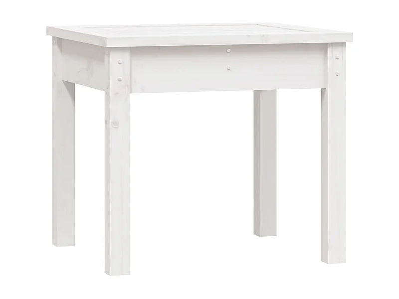 Banc de jardin meuble bois blanche 50 x 44 x 45 cm 02_0011653