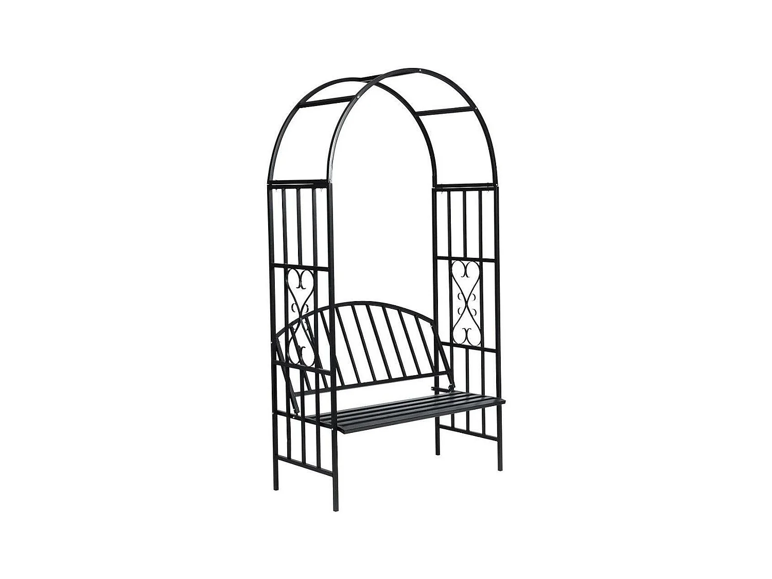 Gazebo da giardino arco di rose con panca per gazebo in metallo 2202005