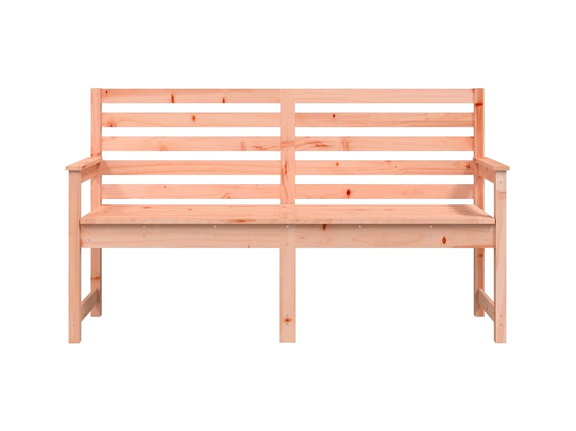 Banc de jardin meuble bois marron 159.5 x 48 x 91.5 cm 02_0011261