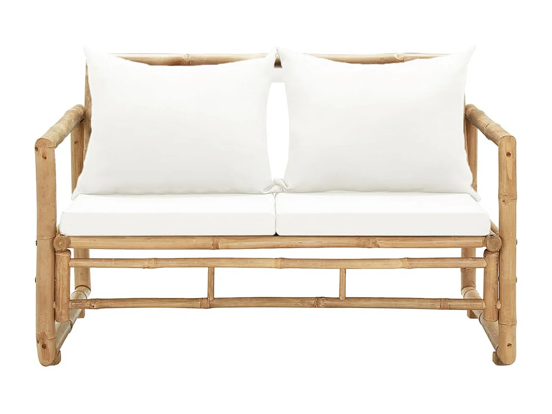 Canapé de jardin à bambou marron 115 x 65 x 72 cm 02_0011856