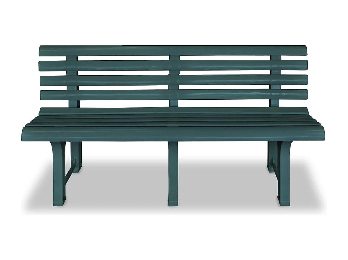 Panchina da giardino per esterni arredo da giardino terrazza 1455 cm plastica verde 02_0011245