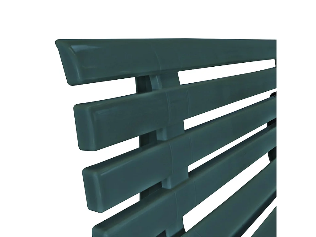 Panchina da giardino per esterni arredo da giardino terrazza 1455 cm plastica verde 02_0011245