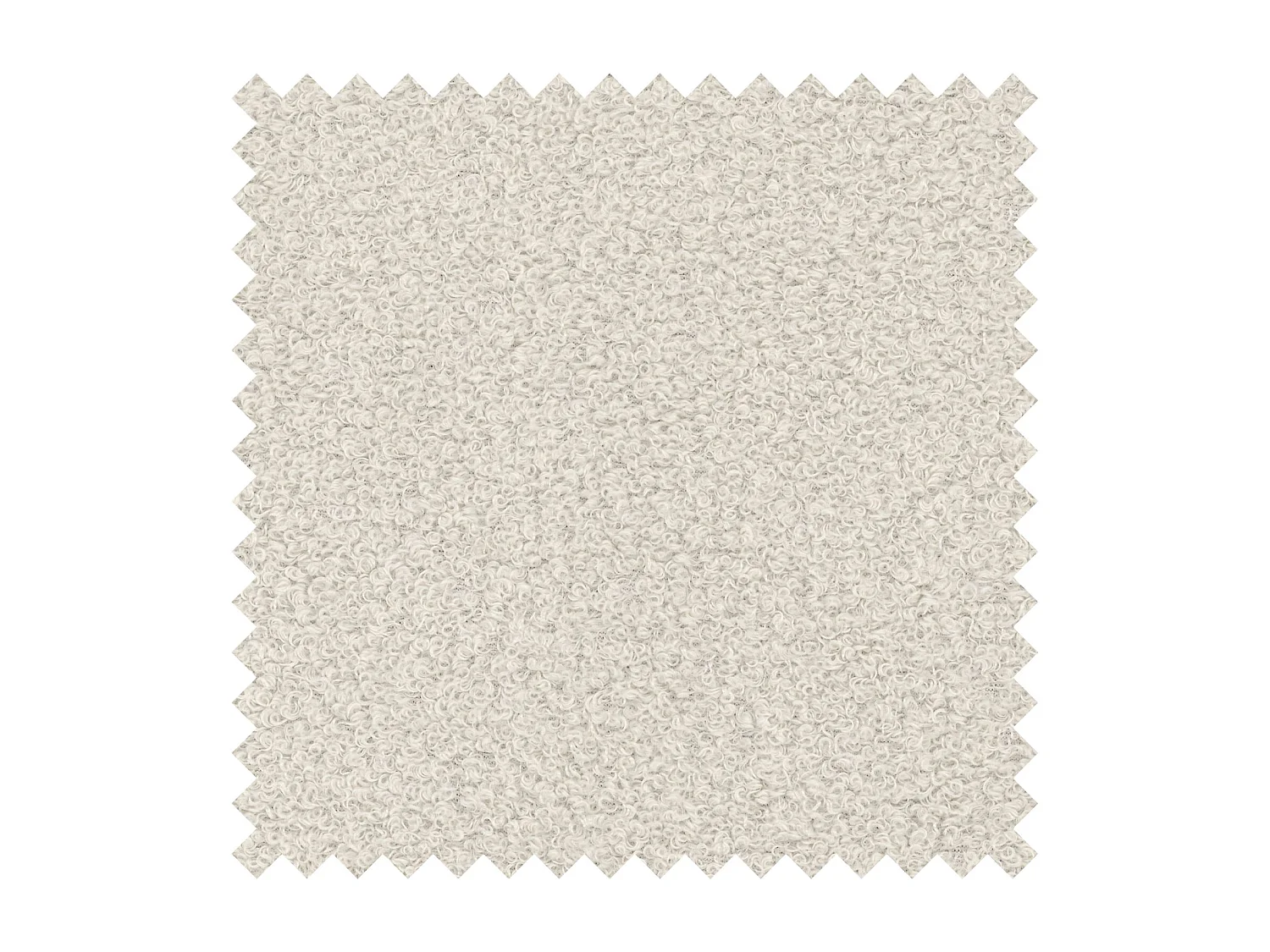 Lit coffre - 140x200 cm - en bouclette créme - BAURO
