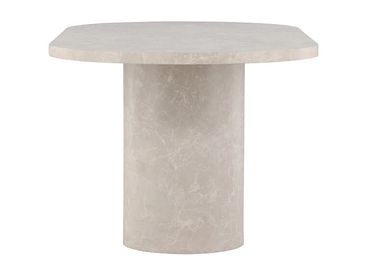 Table à Manger Effet Marbre "Narvik" 200cm Beige