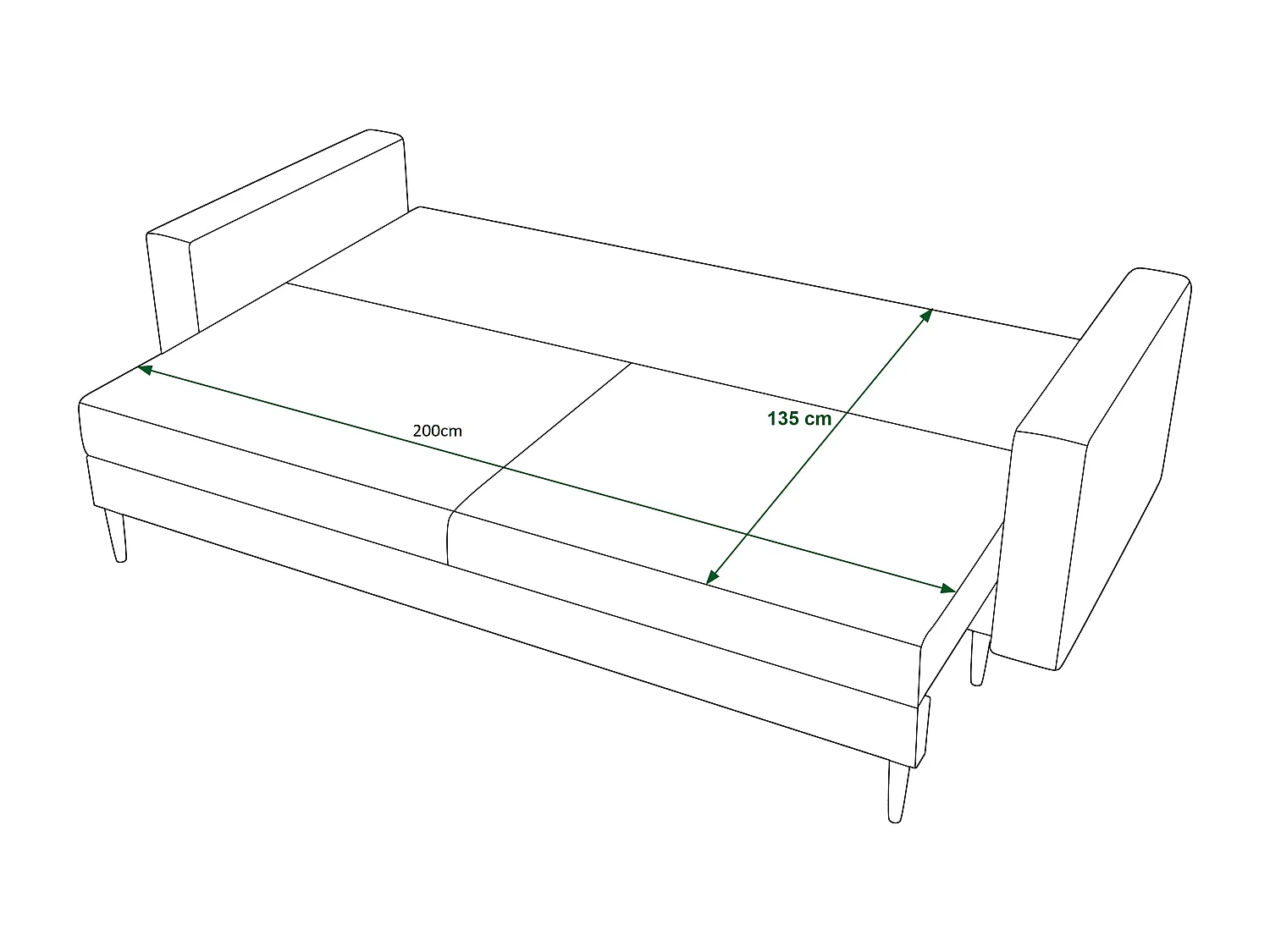 Schlafsofa, Couch KRISTI COSMIC 16