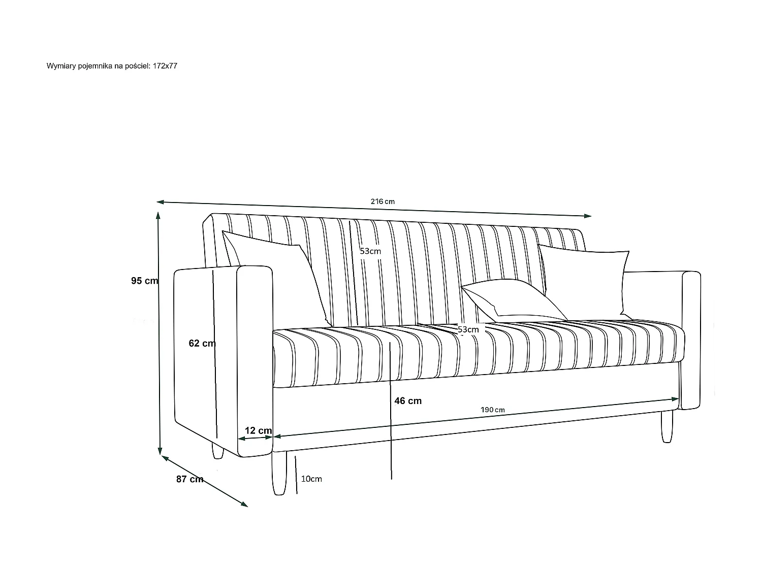 Schlafsofa, Couch MELISA RIVIERA 61