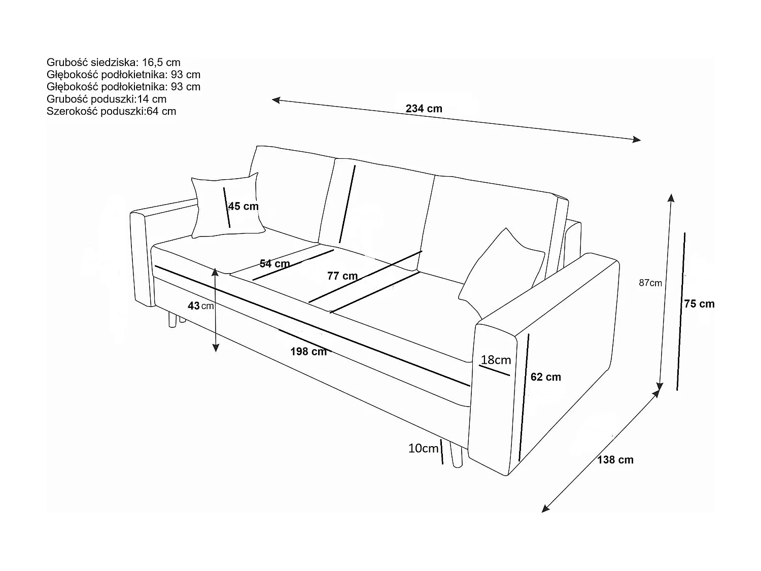 Schlafsofa, Couch KRONOS ITAKA 33