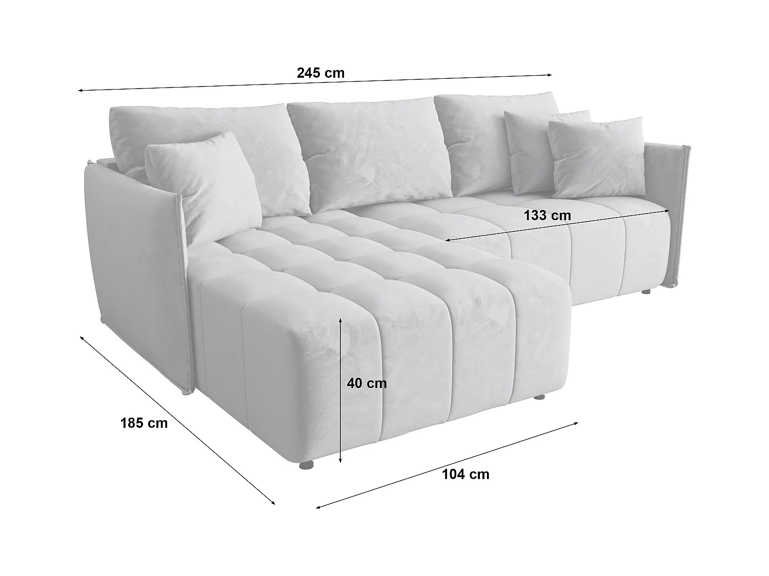 Narożnik ONIL Prawy Monolith 84