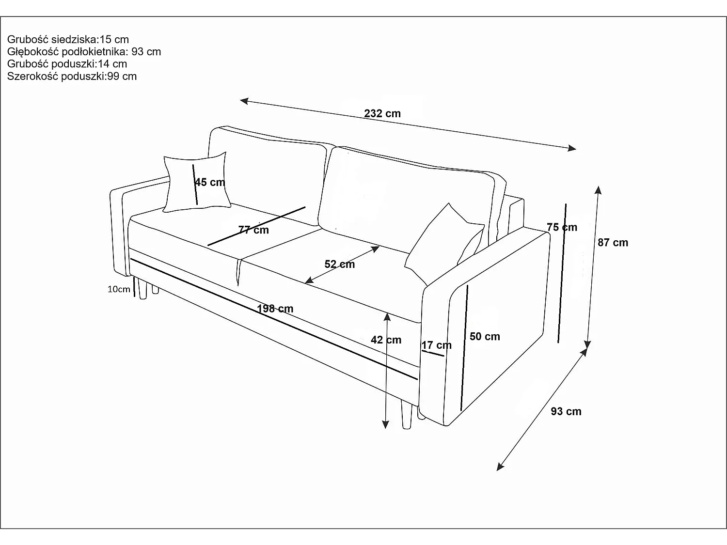 Schlafsofa, Couch SOLO ITAKA 14