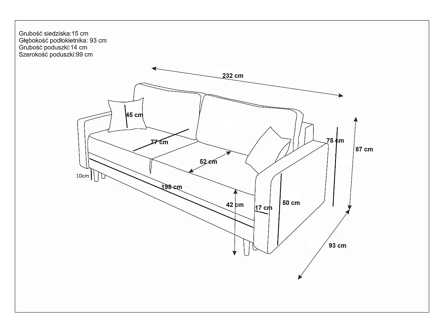 Schlafsofa, Couch SOLO ITAKA 15