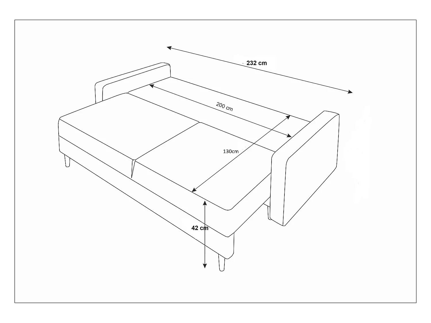 Schlafsofa, Couch SOLO ITAKA 15