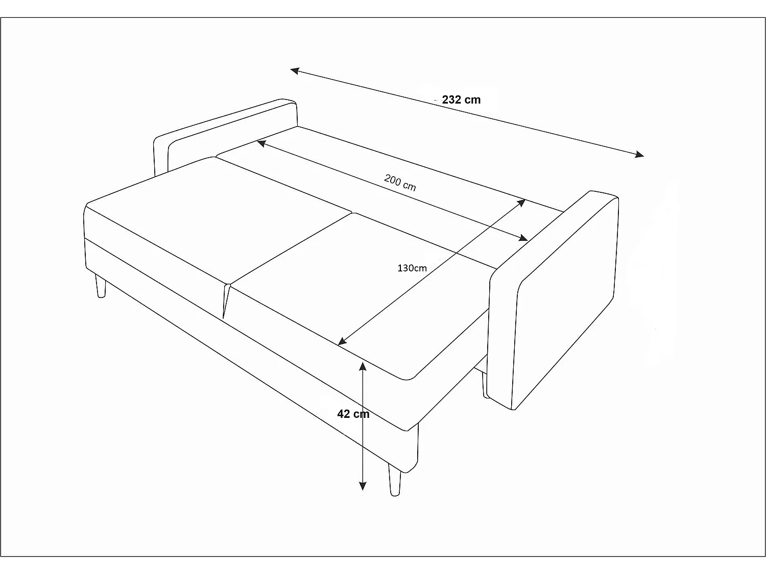 Schlafsofa, Couch SOLO ITAKA 15