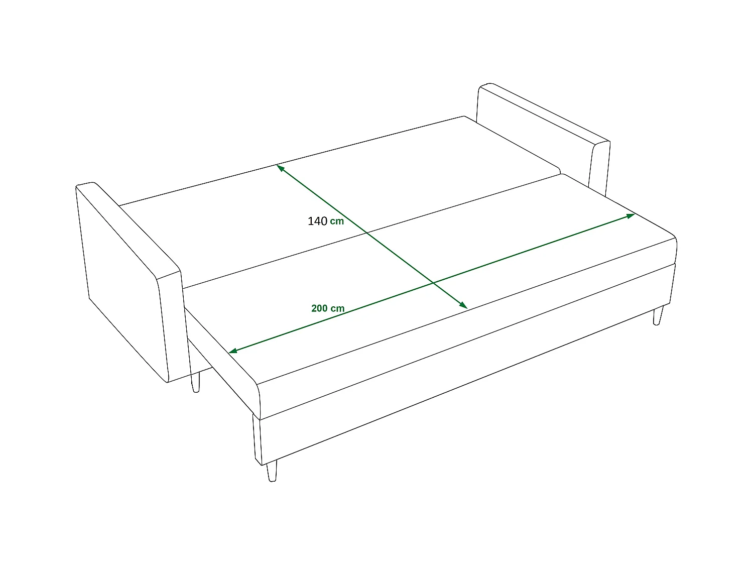 Sofa mit Schlaffunktion ASTRA ITAKA 10