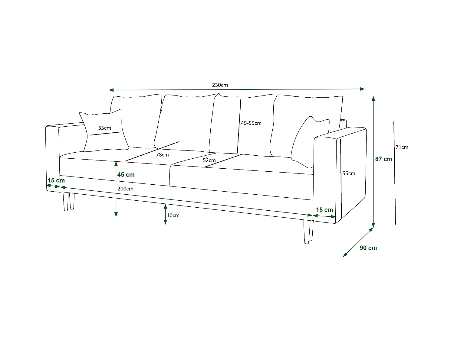Schlafsofa, Couch KRISTI ITAKA 34