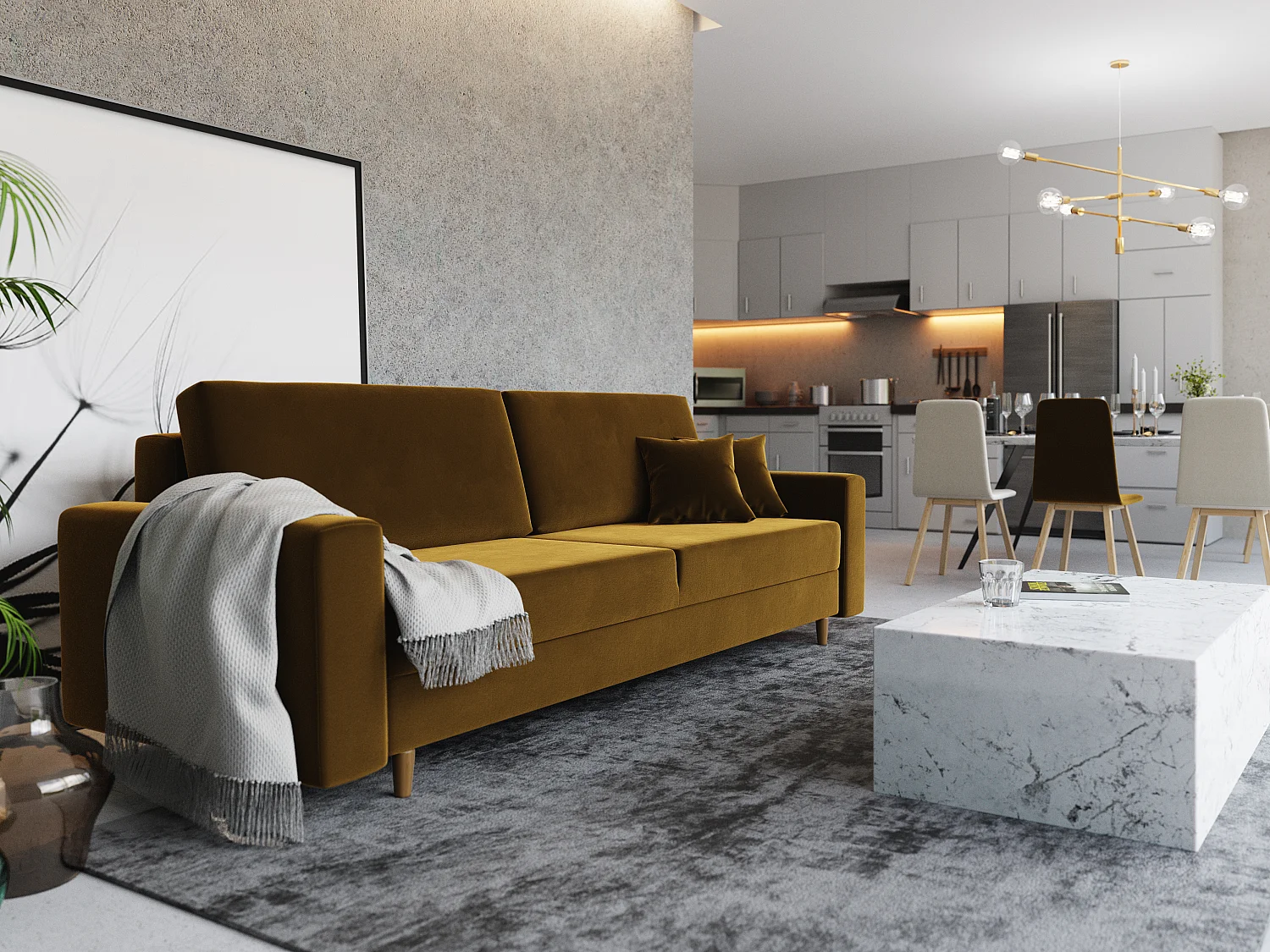 Kanapa z funkcją spania SOLO Itaka 33