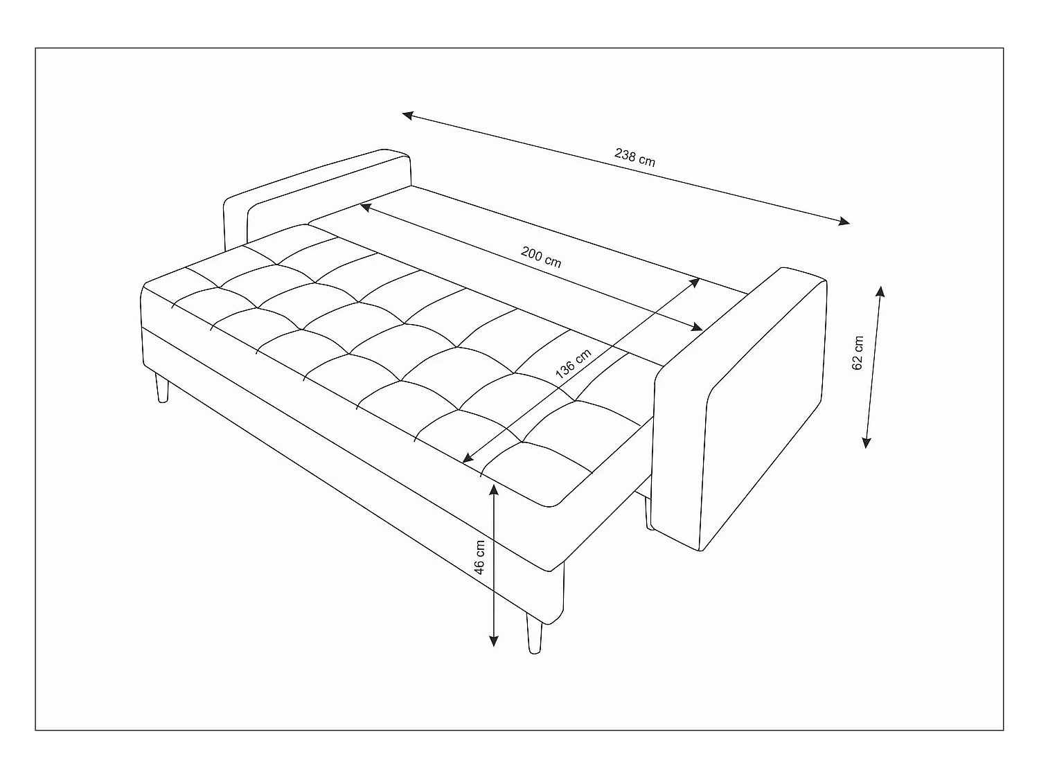 Schlafsofa, Couch PRIMA ITAKA 34
