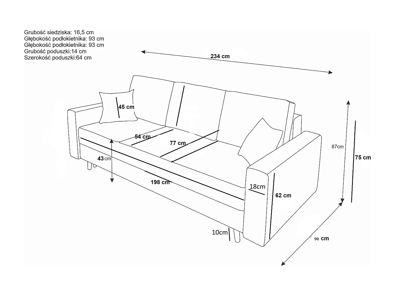 Schlafsofa, Couch KRONOS ITAKA 34