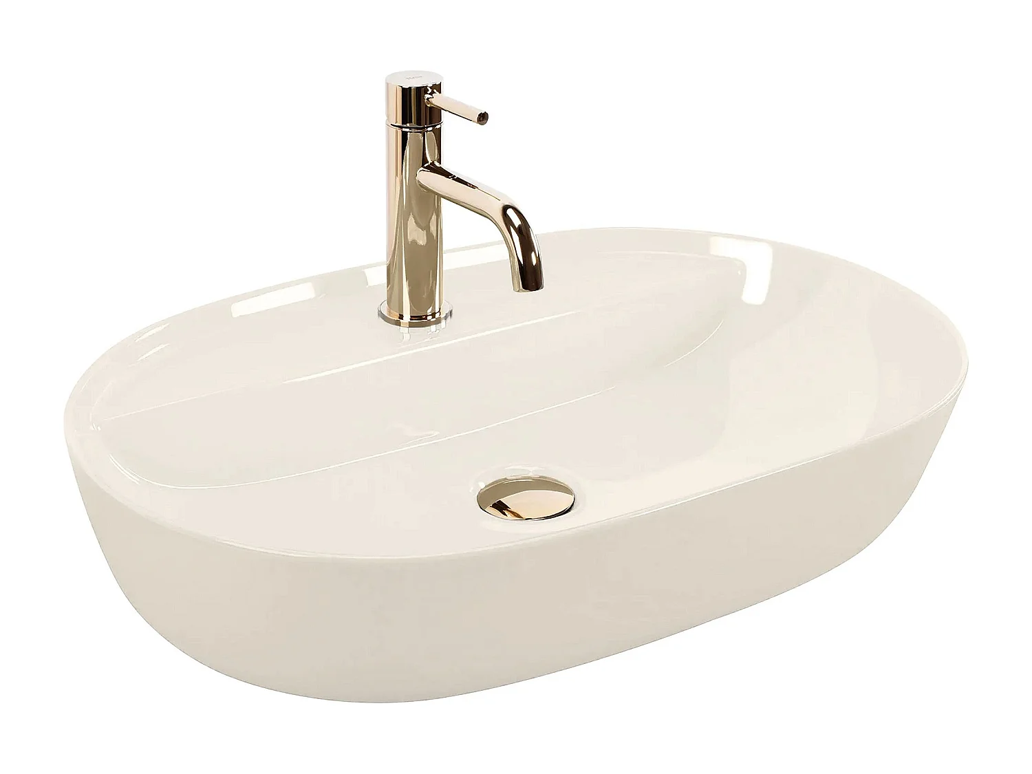 Vasque À Poser Rea Aura 61 Shiny White