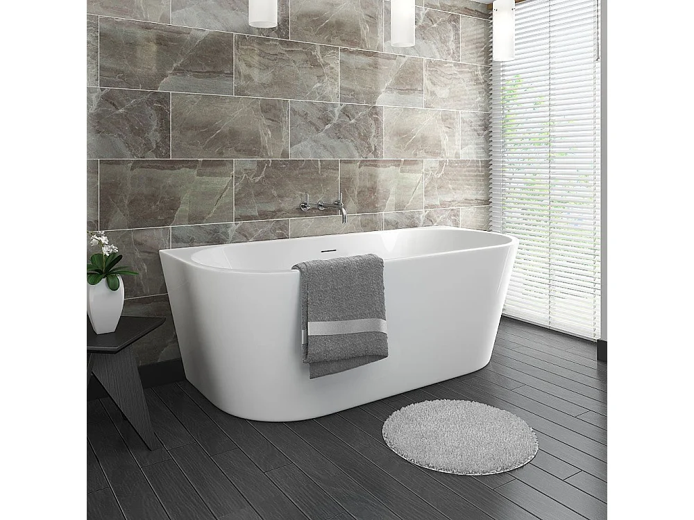 Baignoire Acrylique Murale Rea Capri 160Cm White