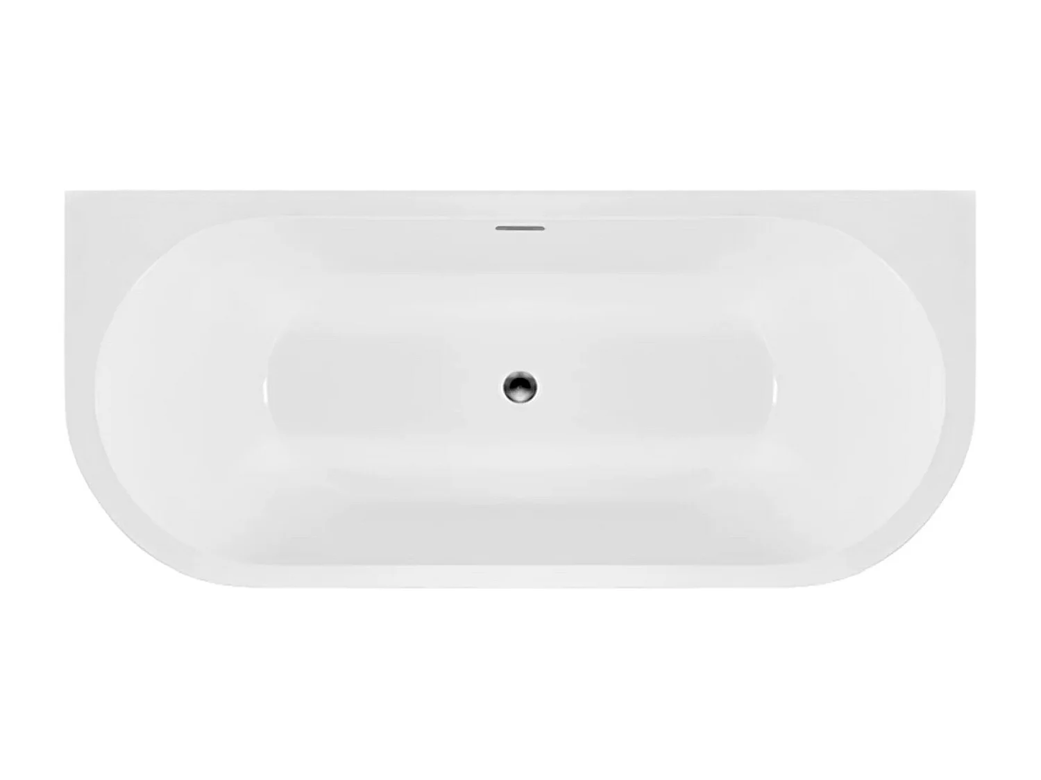 Bañera Acrílica De Pared Rea Capri 170Cm White