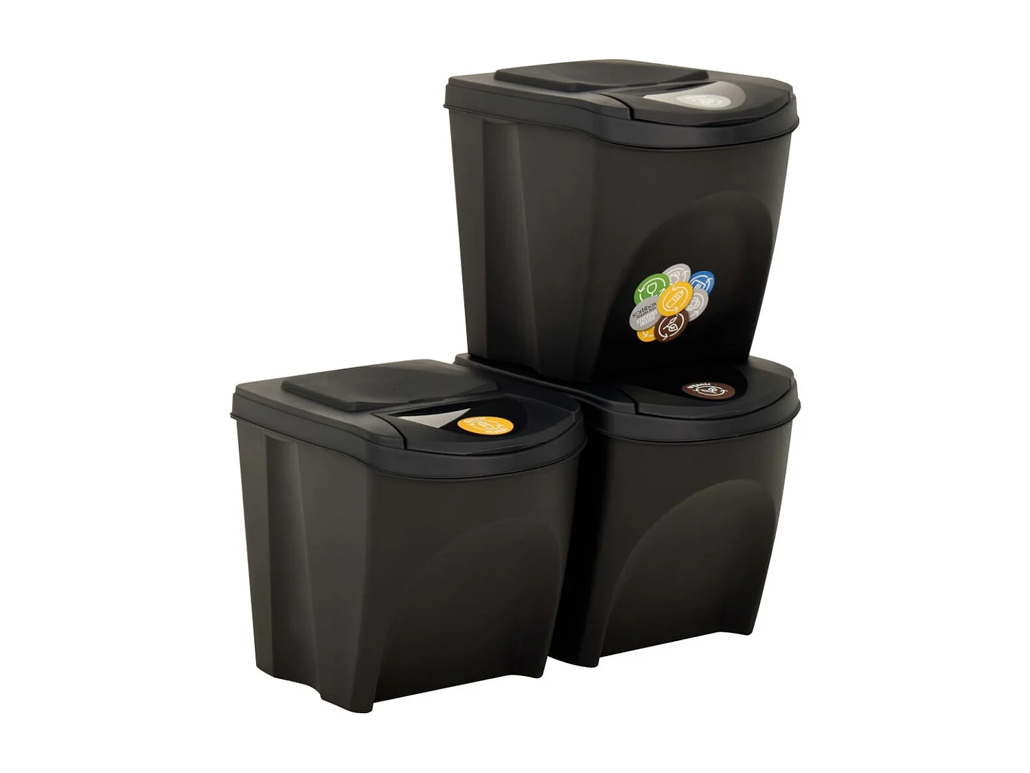 Contenitori impilabili 3 pezzi antracite 75 l 02_0006079