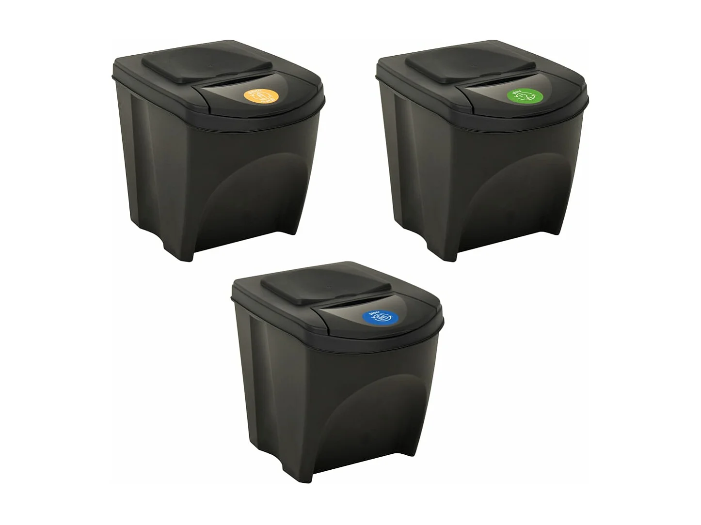 Contenitori impilabili 3 pezzi antracite 75 l 02_0006079
