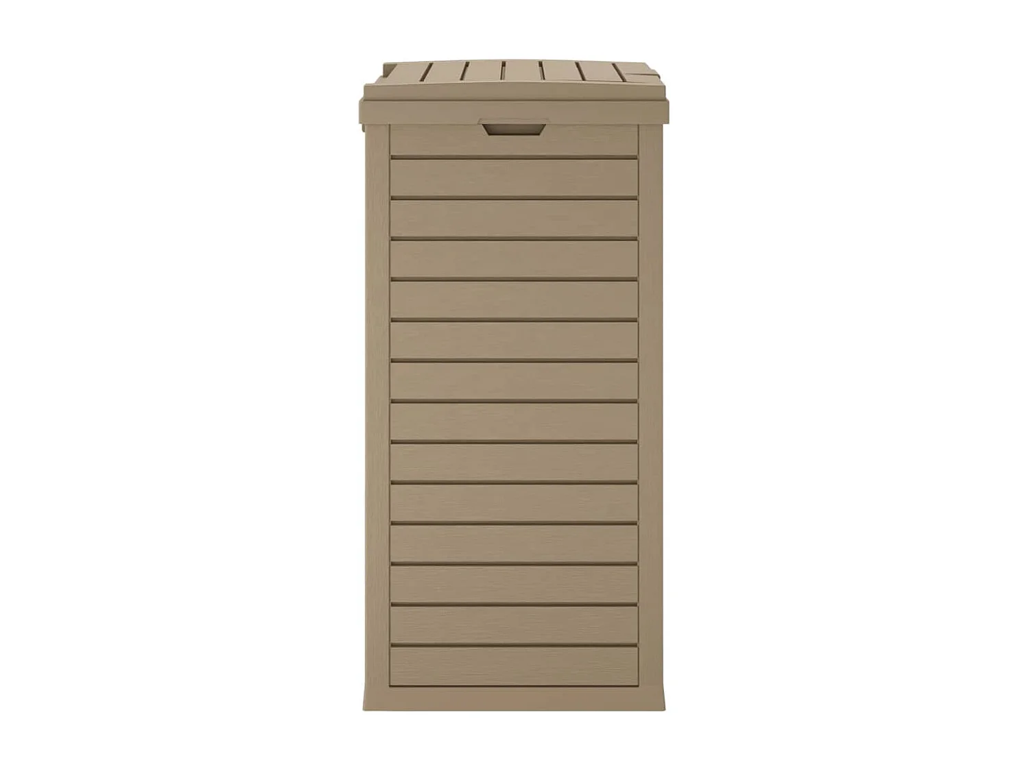 Lixeira externa marrom claro 41x41x86 cm polipropileno 02_0006115