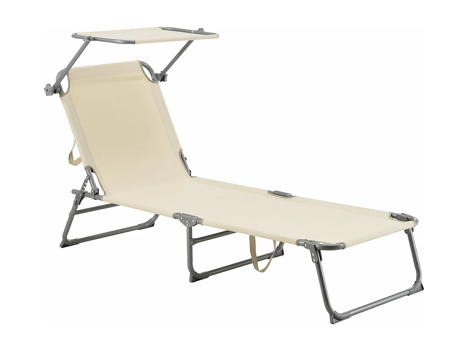 Transat bain de soleil argenté 57 x 189 x 28 cm 03_0006410