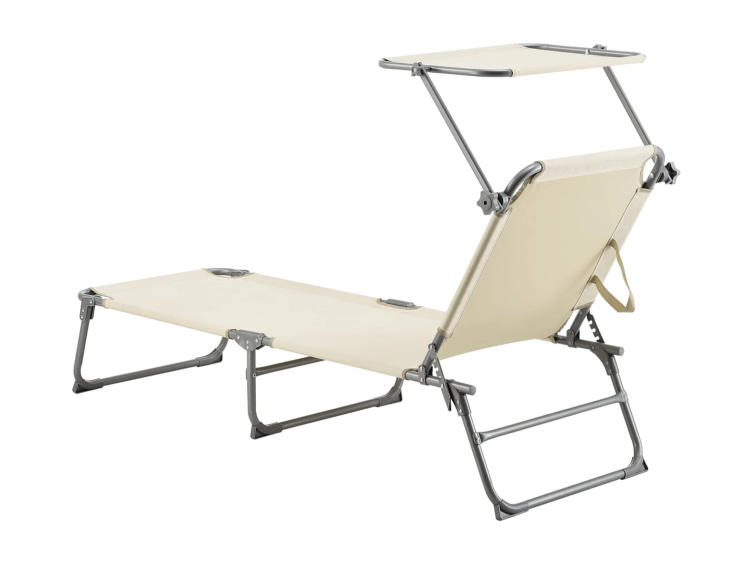 Transat bain de soleil argenté 57 x 189 x 28 cm 03_0006410