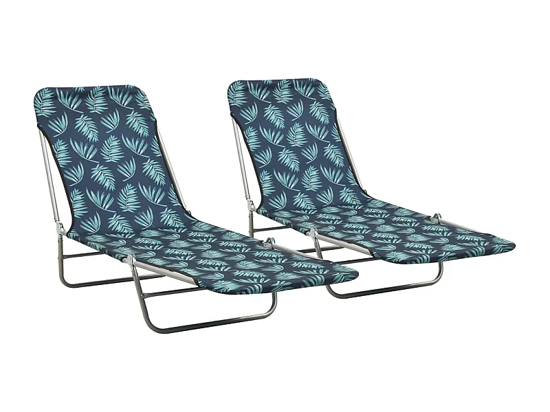 Chaises longues pliables 2 182 x 55 x 24 cm 02_0011935