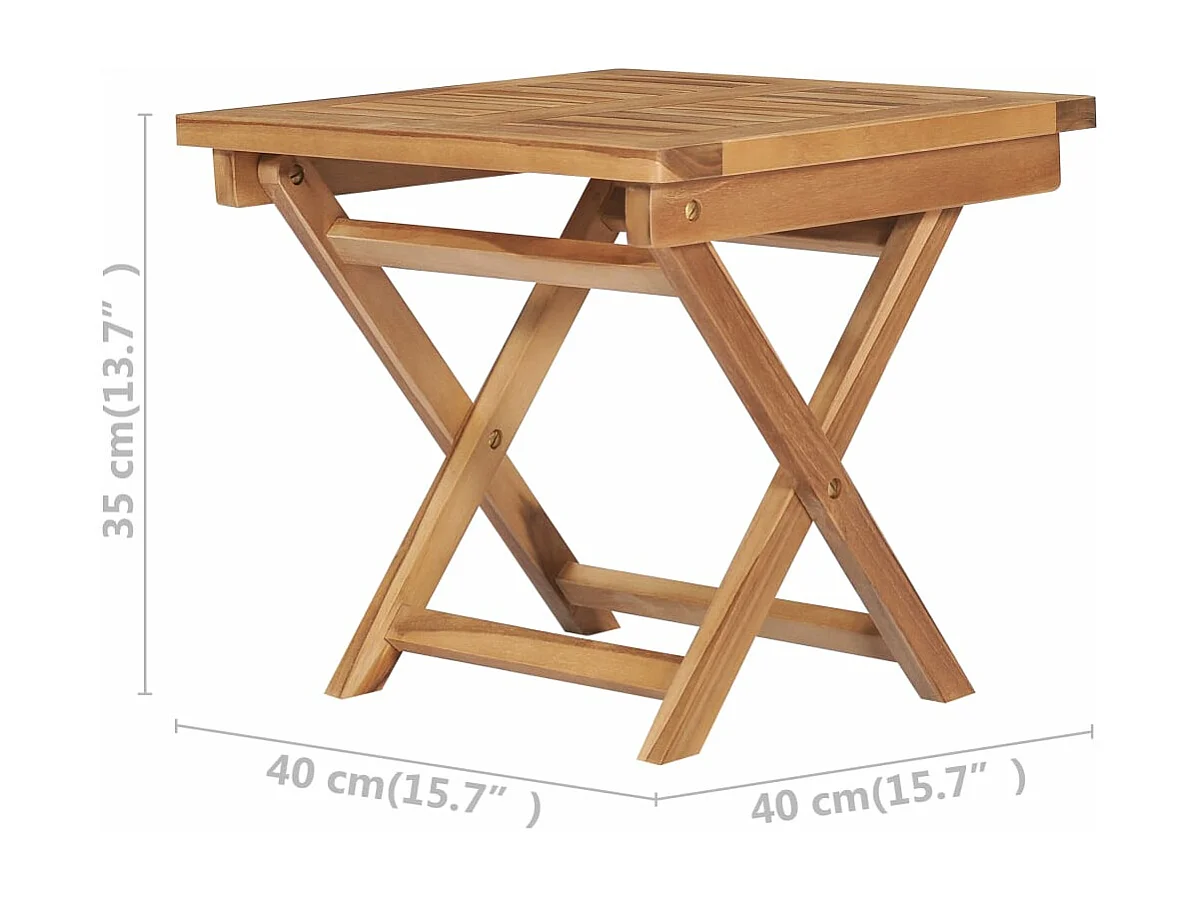 Mueble de jardín plegable 3 piezas madera maciza de teca 02_0012162
