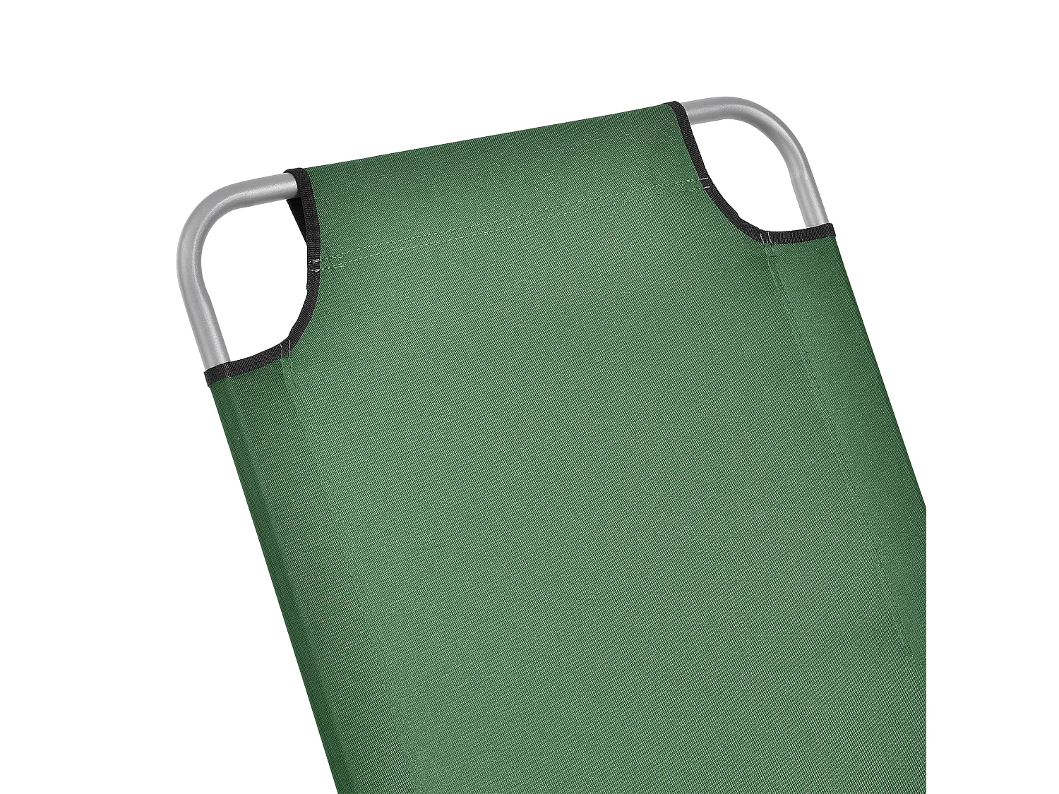 Transat inclinable acier polyester argenté 186 x 55 x 24 cm 03_0006422