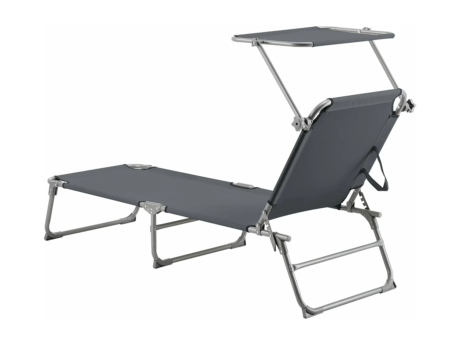 Transat bain de soleil argenté 189 x 57 x 28 cm 03_0006411