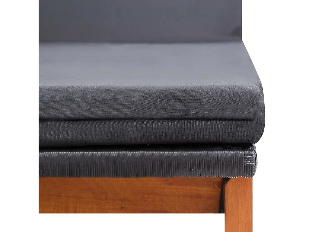 Transat chaise longue bain résine marron 200 x 60 x 34 cm 02_0012771