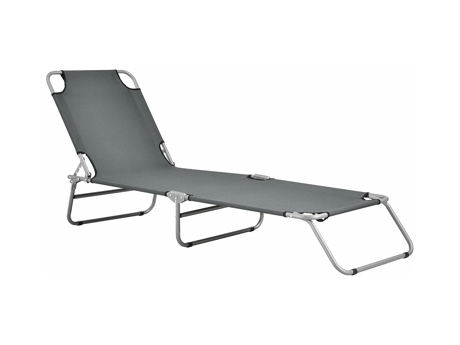 Transat bain de soleil argenté 186 x 55 x 24 cm 03_0006415