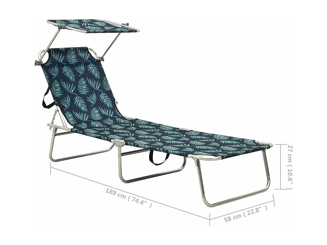 Transat chaise longue bain 189 x 58 x 27 cm 02_0012811