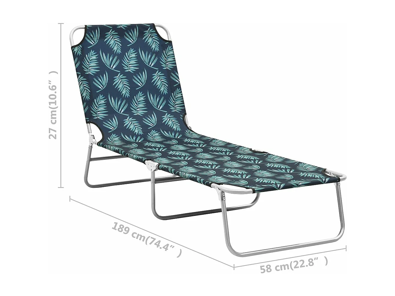 Transat chaise longue bain 189 x 58 x 27 cm 02_0012801