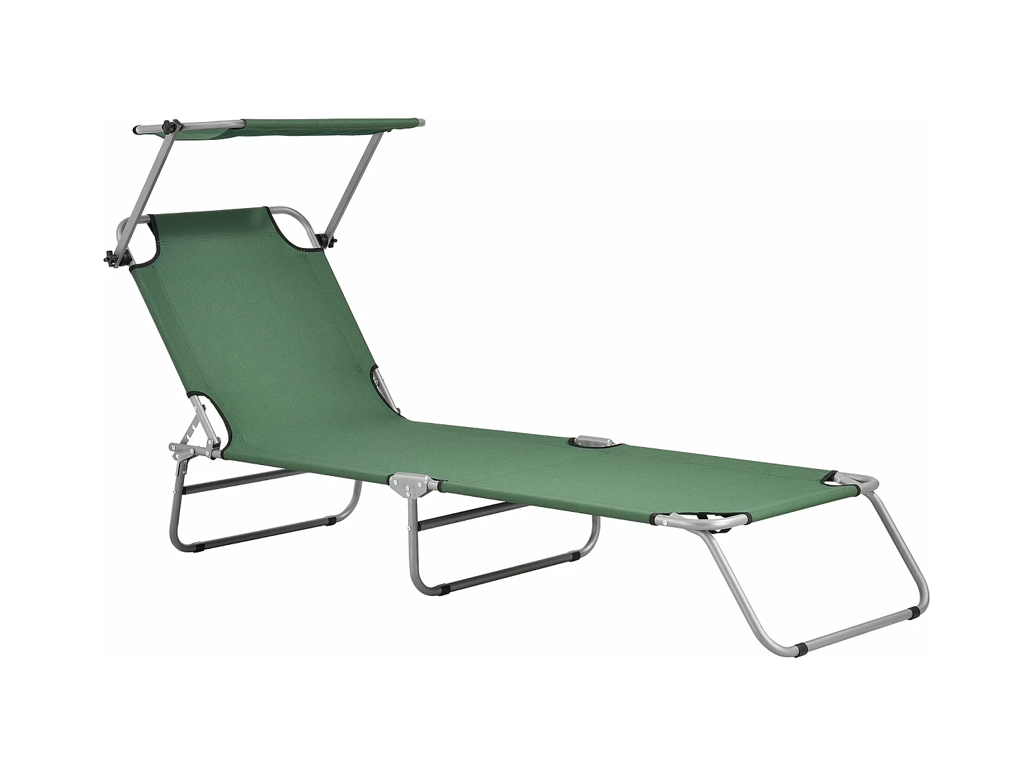 Transat bain de soleil argenté 55 x 186 x 24 cm 03_0006409