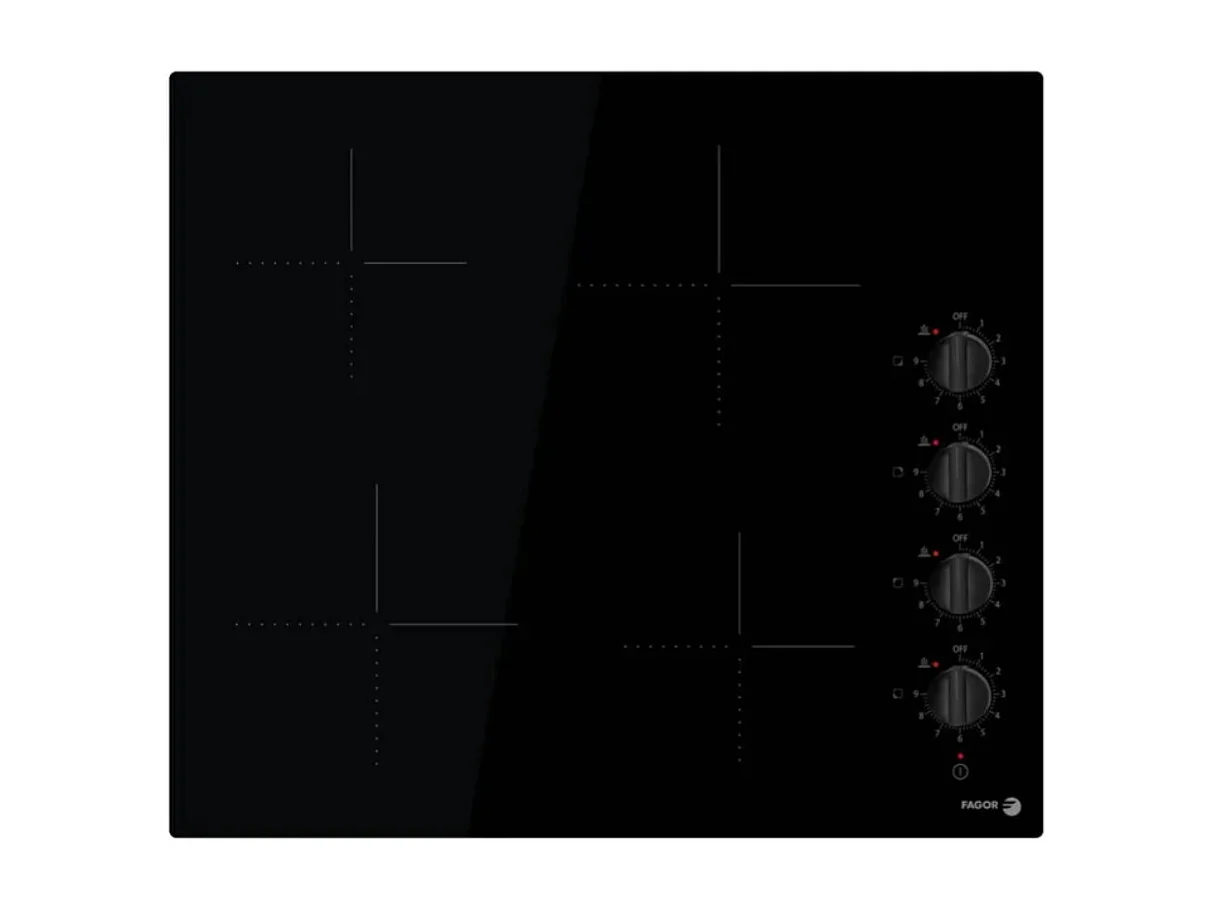 Fagor Table de cuisson vitrocéramique 59 cm 4 feux 6000w noir - FAVM3540