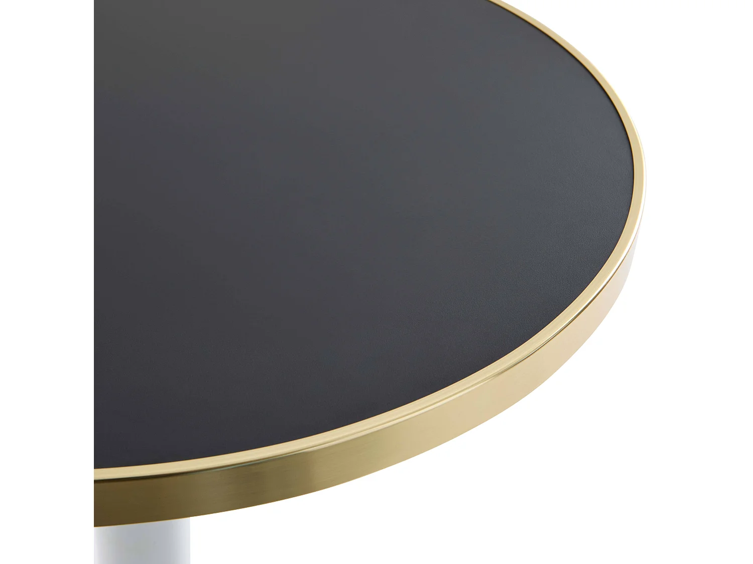 60cm ronde hoge tafel met kantelbaar zwart/gouden blad en zwart