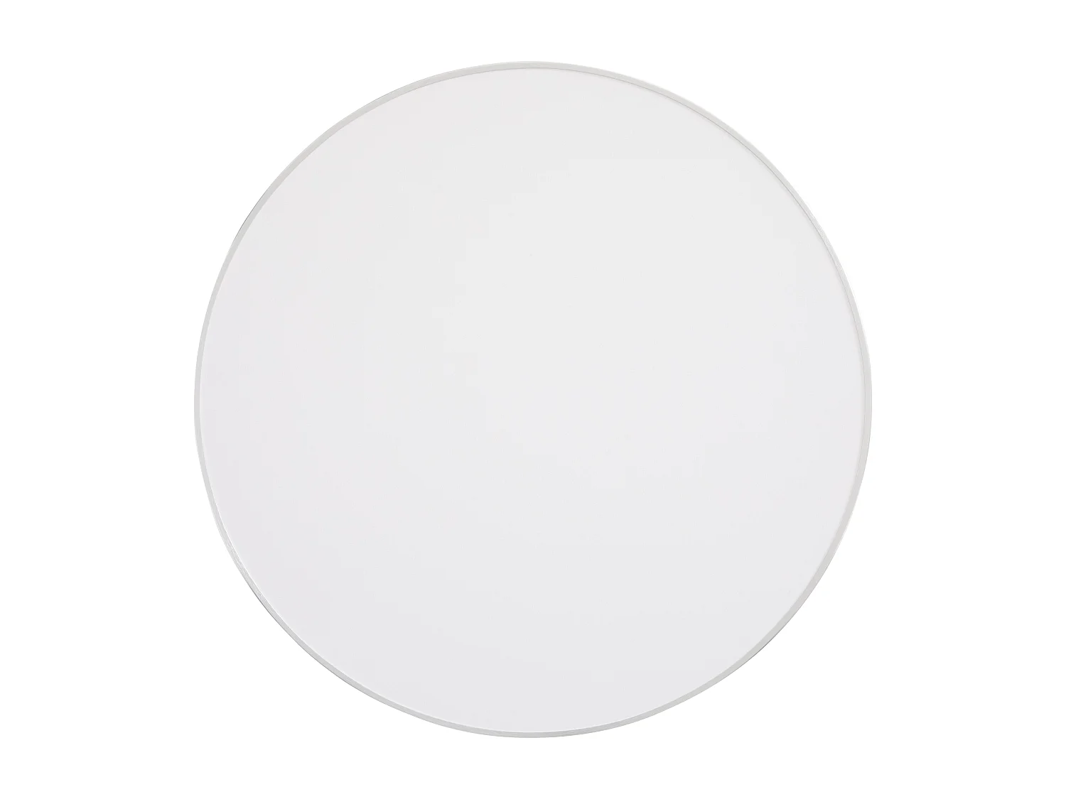 Table haute ronde 60 cm inclinable plateau blanc/argent et pied noir